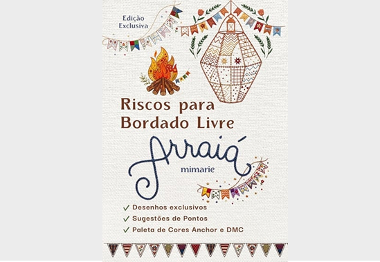 Riscos Arraial Junino para Bordado Livre — e-book MiMarie