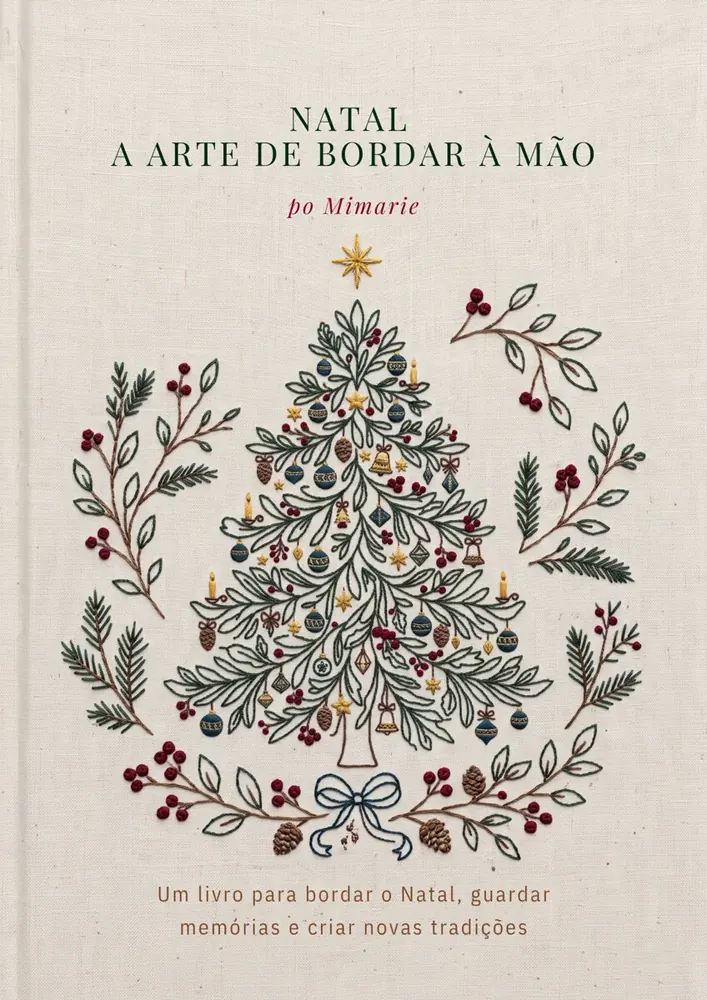 Capa da coleção digital Natal: A Arte de Bordar à Mão, por Mimarie