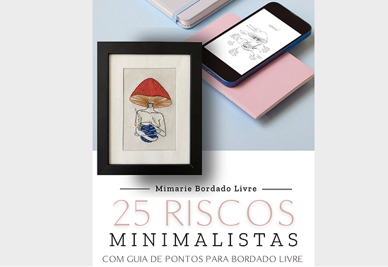 25 Riscos Minimalistas para Bordado Livre — e-book MiMarie